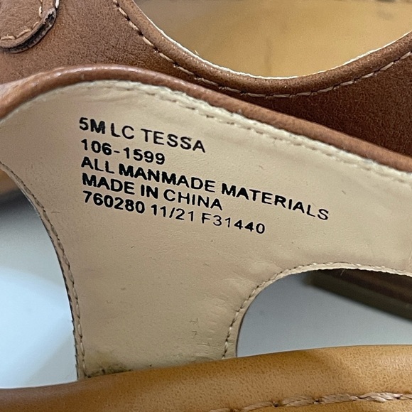 Liz Claiborne Tiffin Slide Memory Foam Adjustable Buckle Strap 5M - Picture 7 of 13